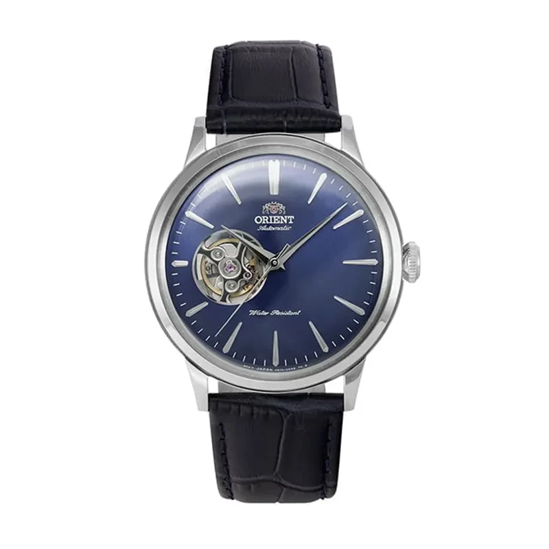 Orient Bambino Open Heart Blue Dial Automatic Men's Watch- RA-AG0005L